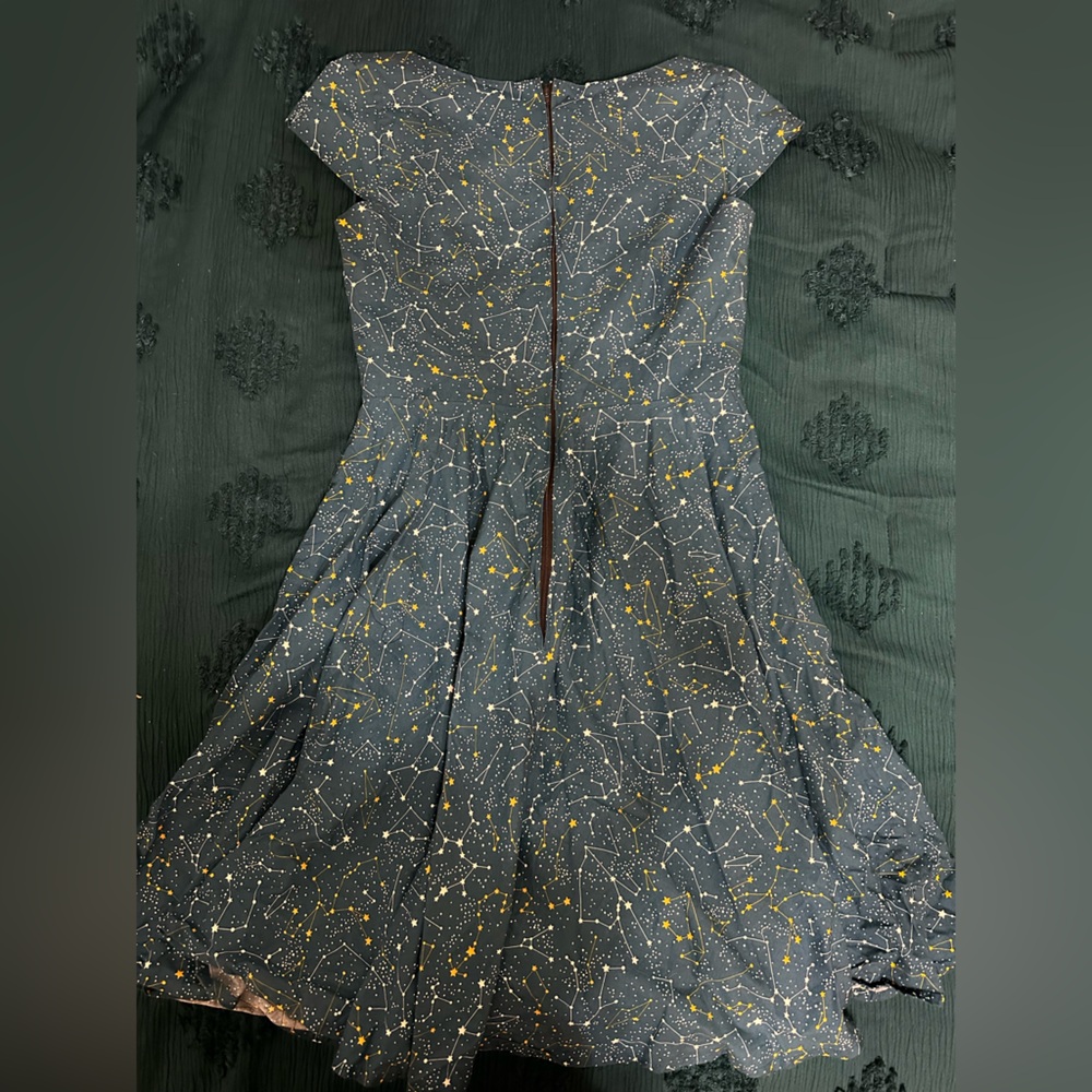 Modcloth Blue and Yellow A-Line Dress - Picture 8 of 8